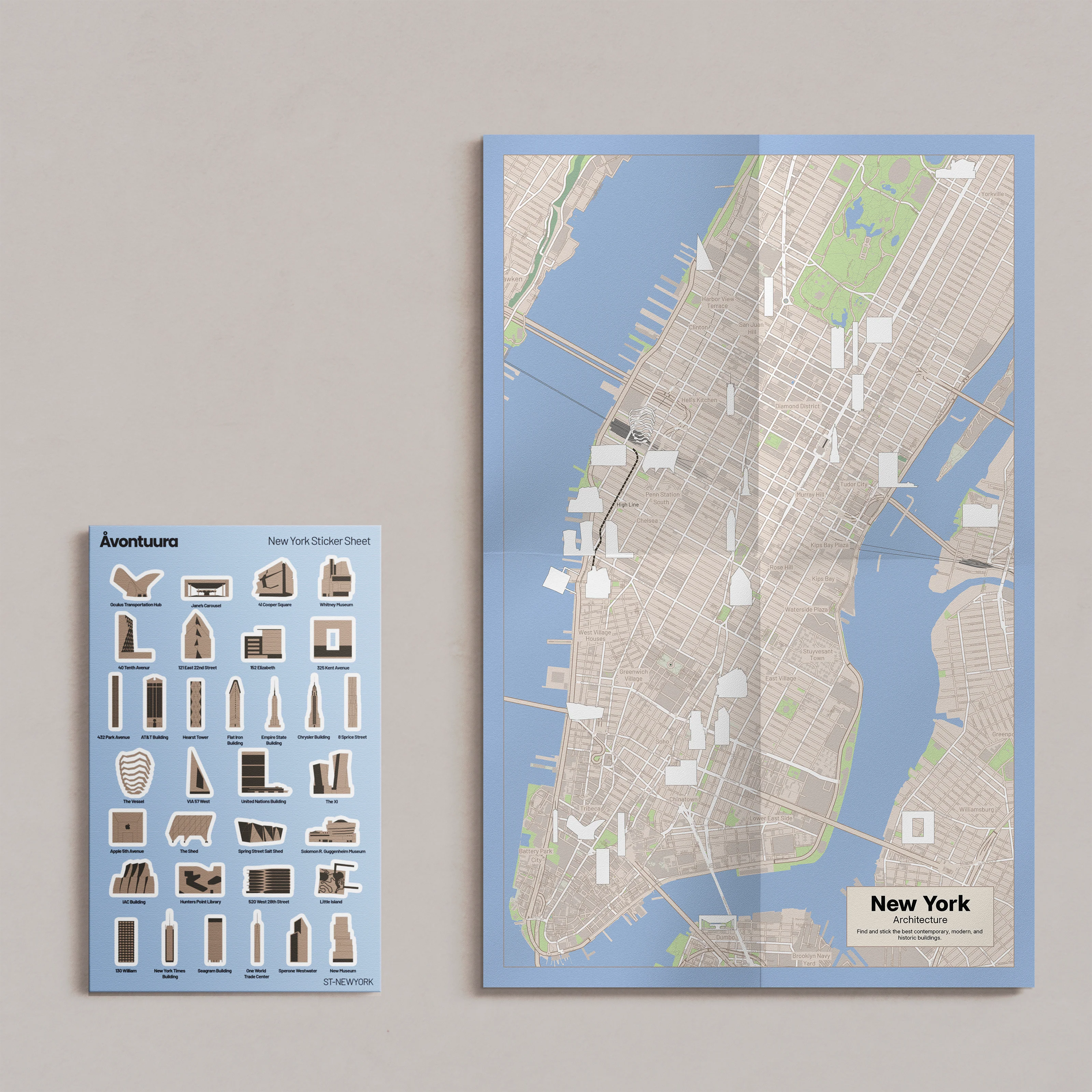 Sticker & Map Set
